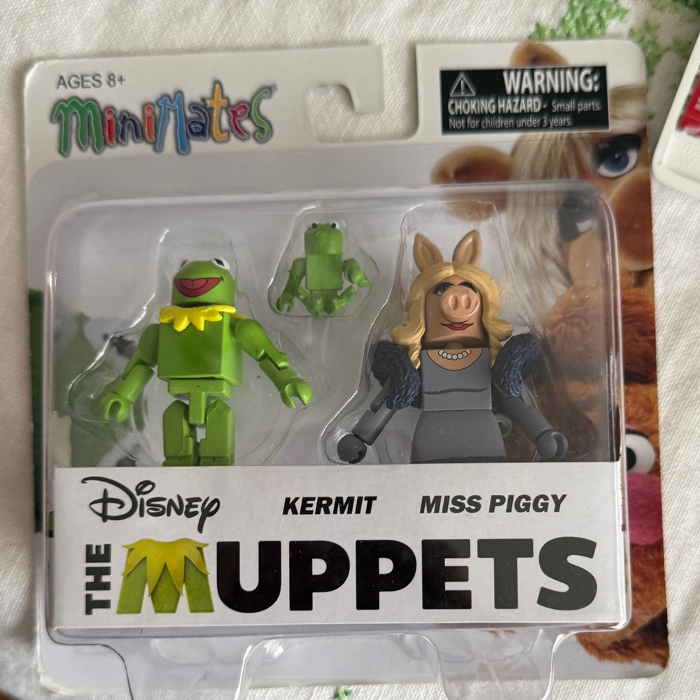 Disney Minimates Kermit and Miss Piggy Figures - Green and Gray